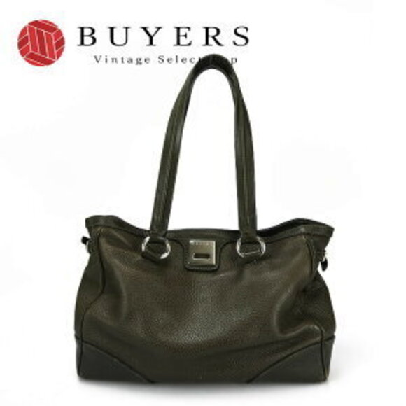 Celine Handbags - Celine Tote Bag Moss Green Leather